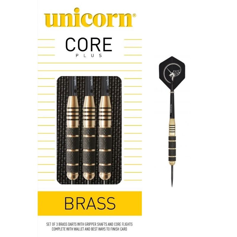 Unicorn Core Plus Brass Dartpfeile Set 23 g
