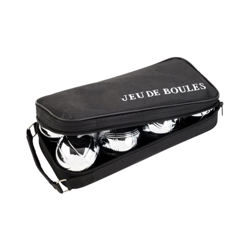 Boules set - 8 Kugeln in schwarzer Tasche