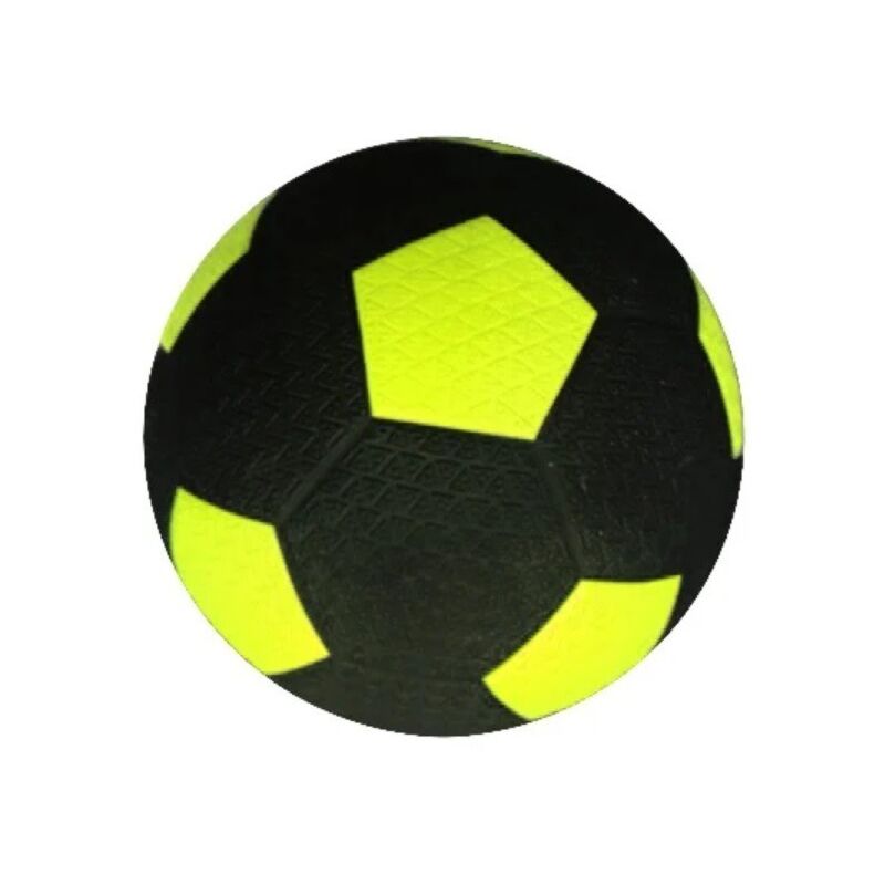 Gummifußball für Straße Größe 5 Gelb-Schwarz