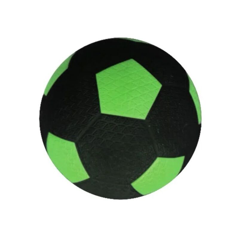 Gummifußball für Straße Größe 5 Grün-Schwarz