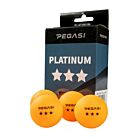 Pegasi 3-Sterne Tischtennisbälle 6Stk. Orange