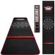 Rubber dart mat 300x60 cm Bulls met oche Zwart/Rood
