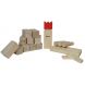 Kubb Semi-Pro Basic mit Rotem König, Birkenholz
