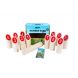 Number Kubb, Basic, Birkenholz im Farbkarton