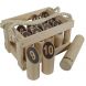 Nummern-Kubb Original, Gummibaumholz, in Holzkiste