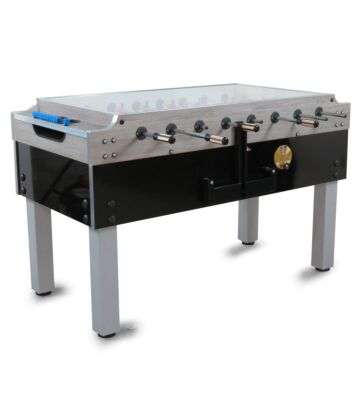 Kickertisch Garlando | Olympic Silver | Münzeinsatz| Glasplatte