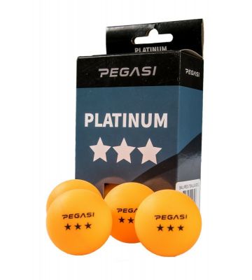 Pegasi 3-Sterne Tischtennisbälle 6Stk. Orange