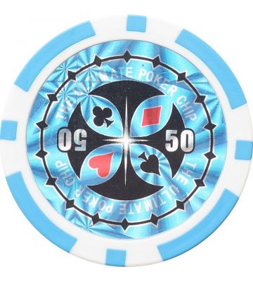 Ultimativer Pokerchip 11,5g - Wert 50 - 25Stück.