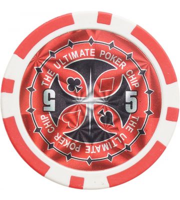 Ultimativer Pokerchip 11,5g - Wert 5 - 25Stück.