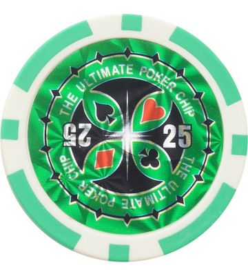 Ultimativer Pokerchip 11,5g - Wert 25 - 25Stück.