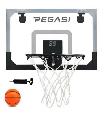 Pegasi Mini-Basketball-Rückwand mit Tür LED 45x30cm