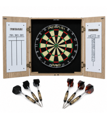 Pegasi Dartboard-Schrankset Eiche