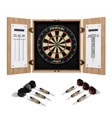Pegasi Dartboard-Schrankset Eiche