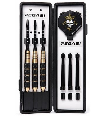 Pegasi Dartpfeile Set 22 g Golden Skull