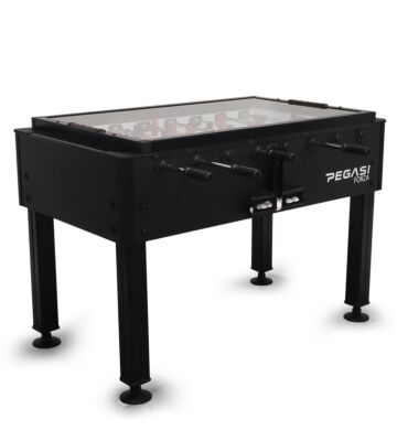 Kickertisch Pegasi | Forza Pro Black | Glasplatte