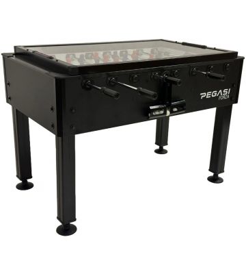 Kickertisch Pegasi | Forza Pro Black | Glasplatte