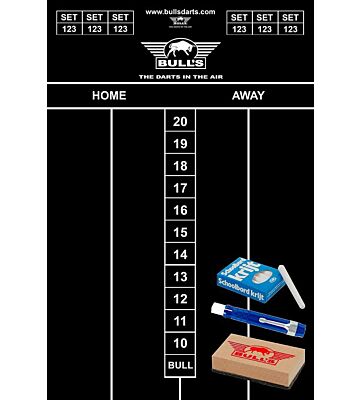 Bull’s Kreidetafel Set Schwarz 45 x 30