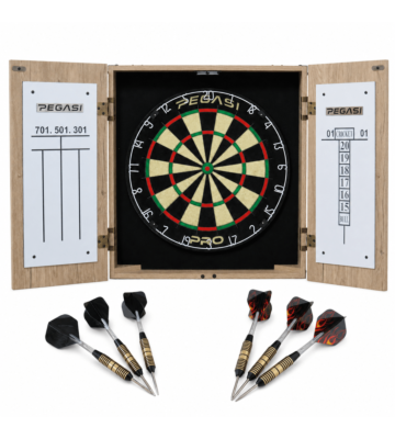 Pegasi Dartboard-Schrankset Eiche