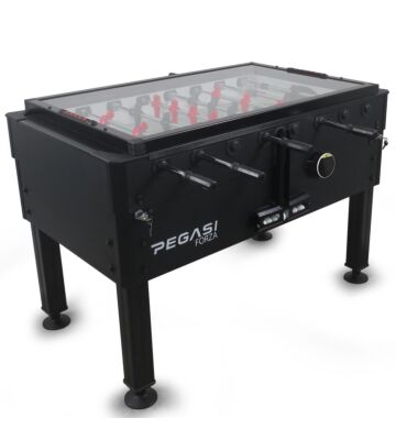 Kickertisch Pegasi | Forza Premium Black | Glasplatte | Cashless