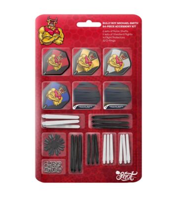 Michael Smith Darts Zubehör Kit 84-teilig Shot