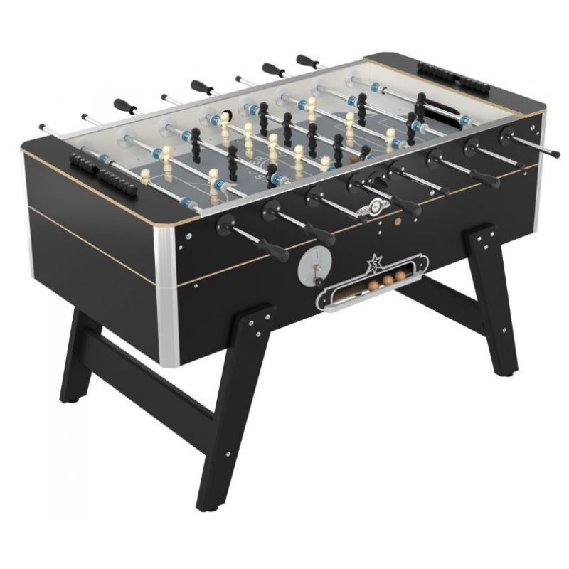 Kickertisch Deutscher Meister | Grande Luxe Schwarz| Münzeinsatz
