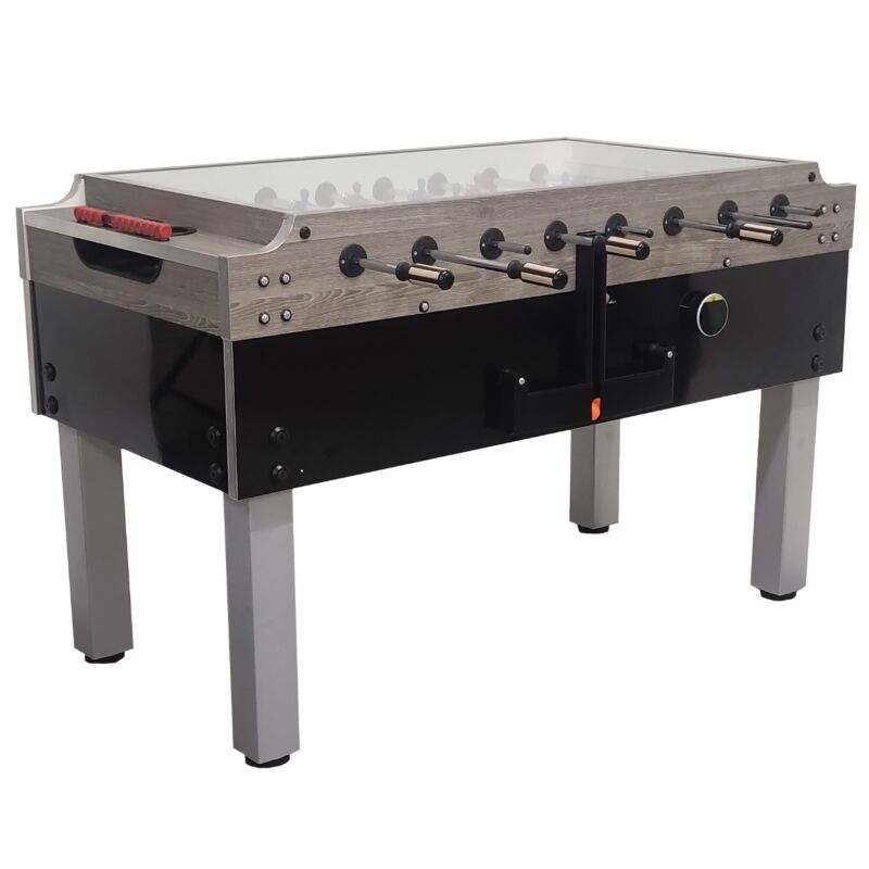 Kickertisch Garlando | Olympic Silver | Cashless | Glasplatte