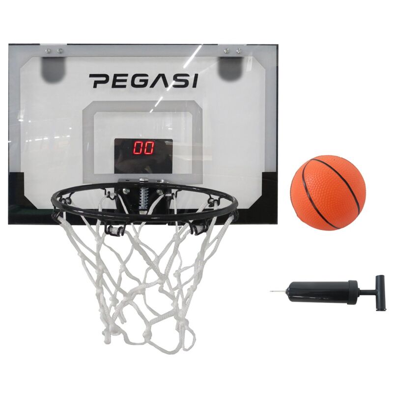 Pegasi Mini-Basketball-Rückwand mit Tür LED 45x30cm