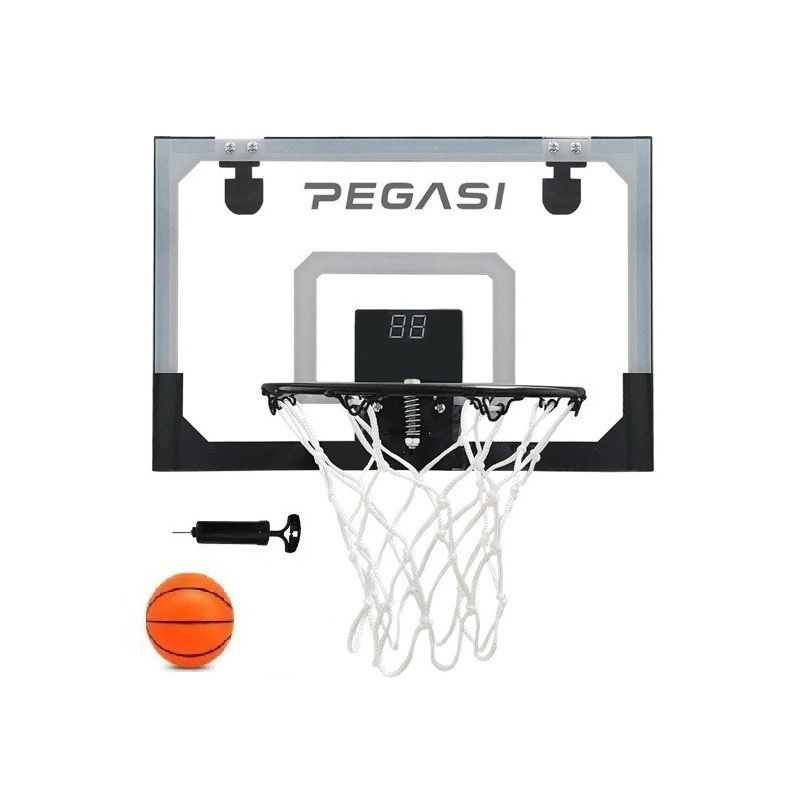Pegasi Mini-Basketball-Rückwand mit Tür LED 45x30cm