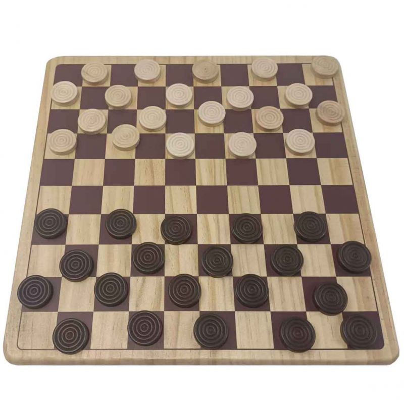 Pegasi Holz-Damset – 29 x 29 cm