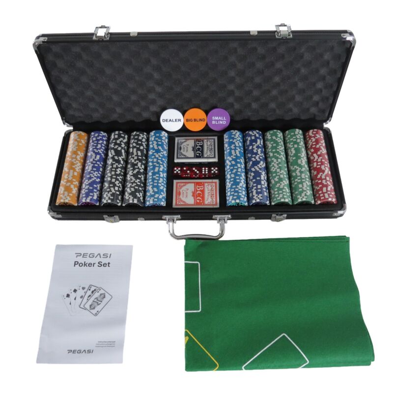 Pegasi Pokerset 500 Chips Koffer Ultimate Value