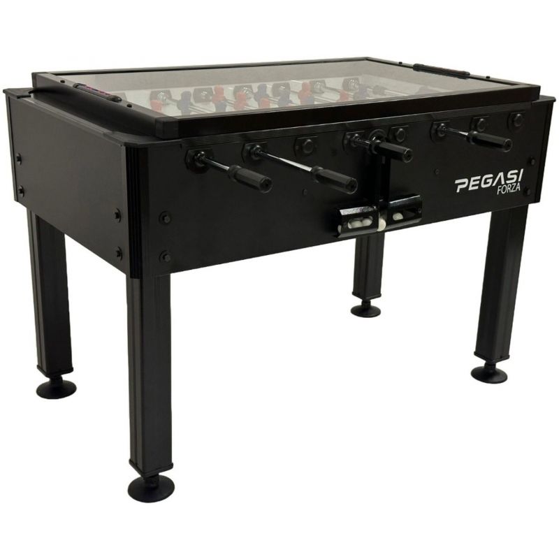 Kickertisch Pegasi | Forza Pro Black | Glasplatte
