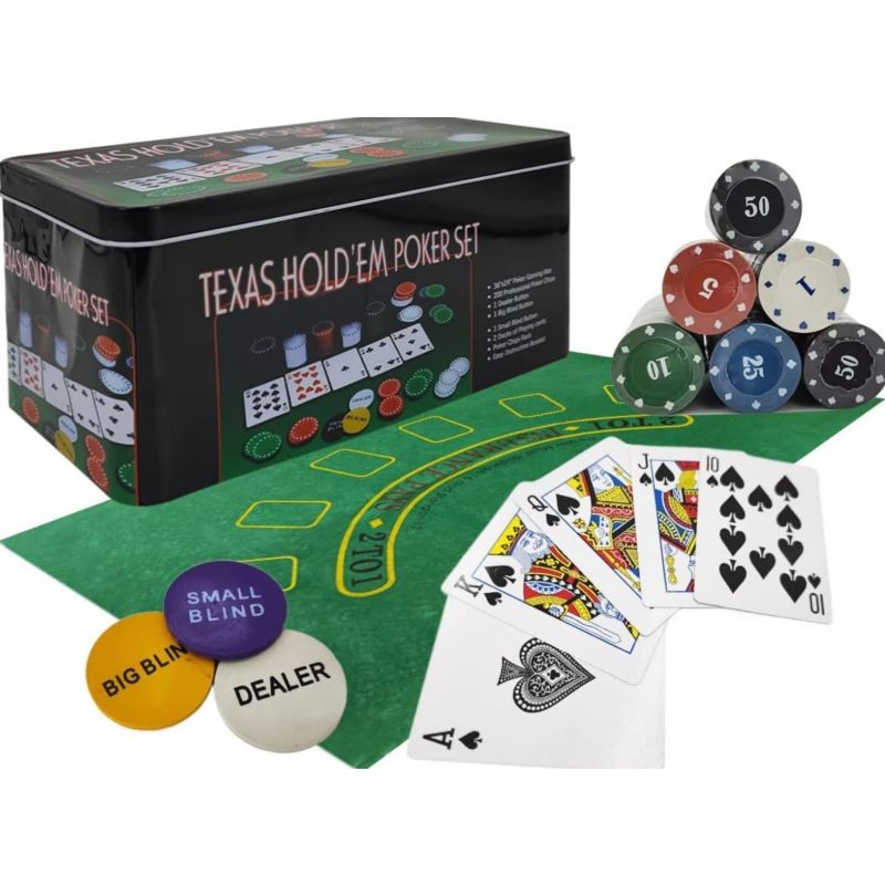 Pegasi Pokerset 200 Chips in Metalldose