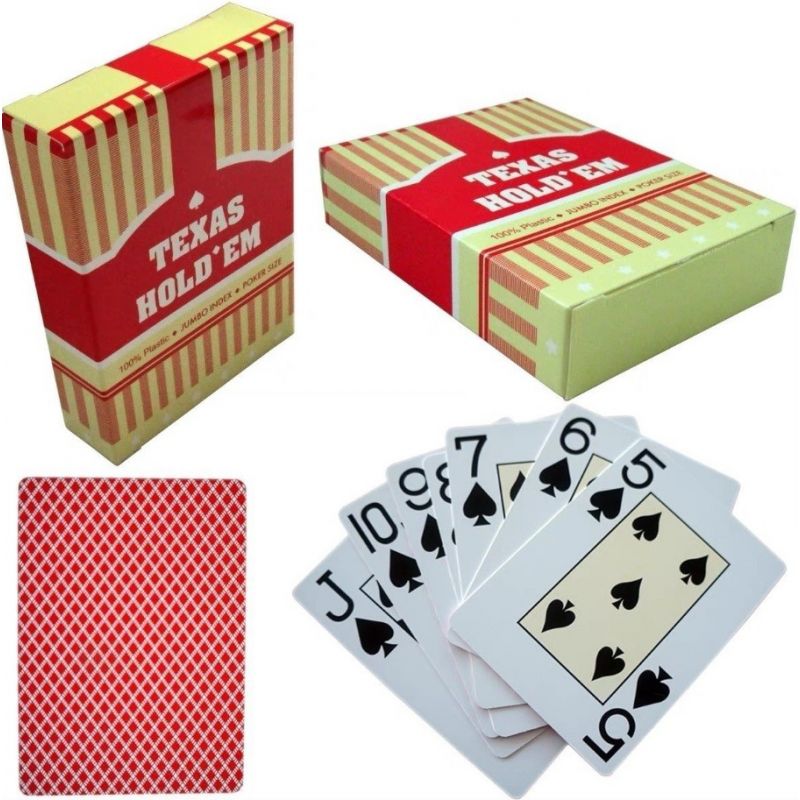 Pegasi Pokerkarten 100% Plastic| Rot