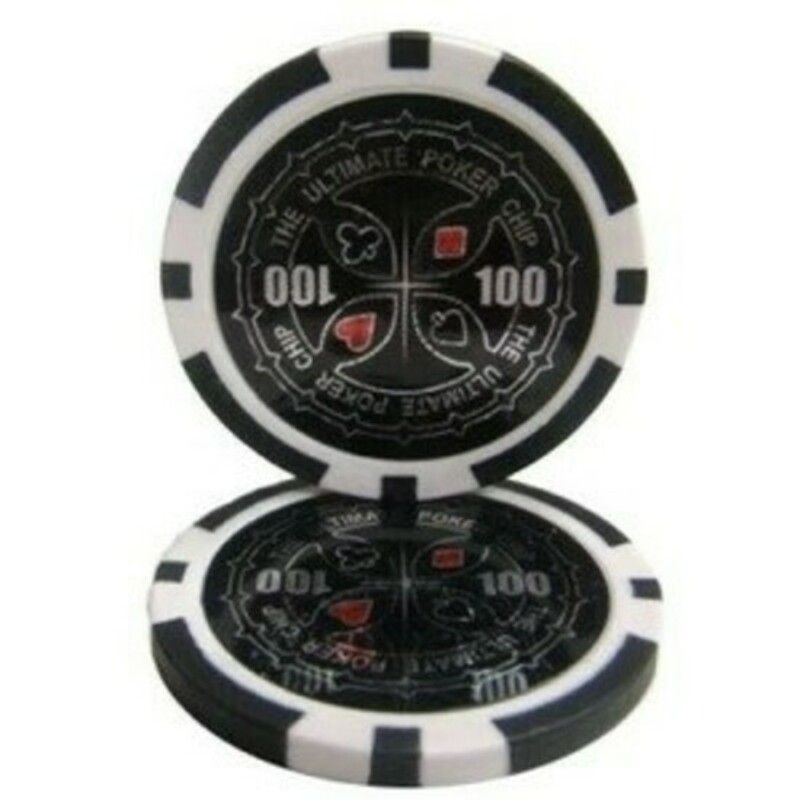 Ultimativer Pokerchip 11,5g - Wert 100 - 25Stk.