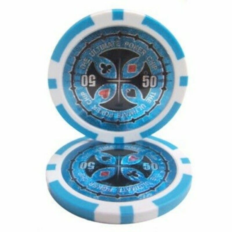 Ultimativer Pokerchip 11,5g - Wert 50 - 25Stück.