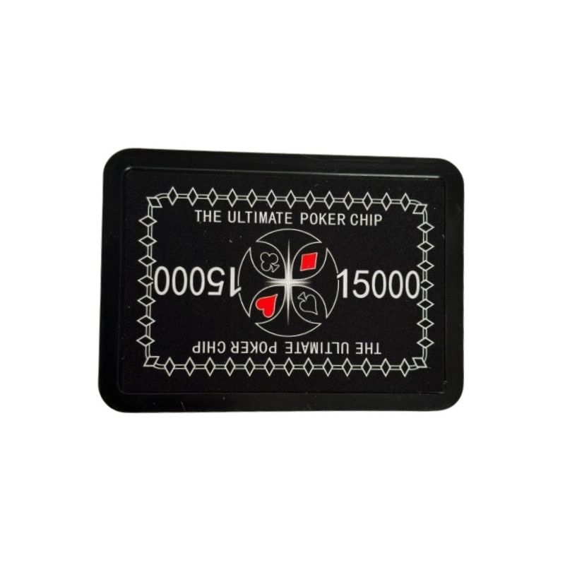 Ultimate Poker Plakette 16 g – Wert 15.000 – 10 Stück.